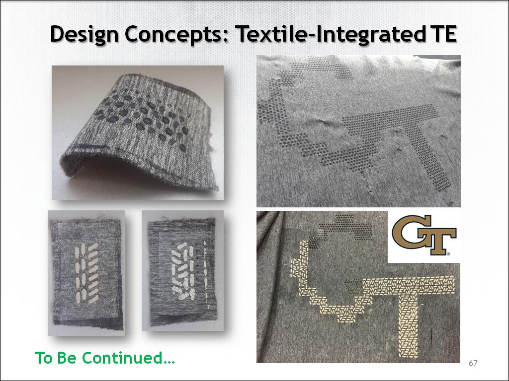 Design Concepts: Textile-Integrated TE