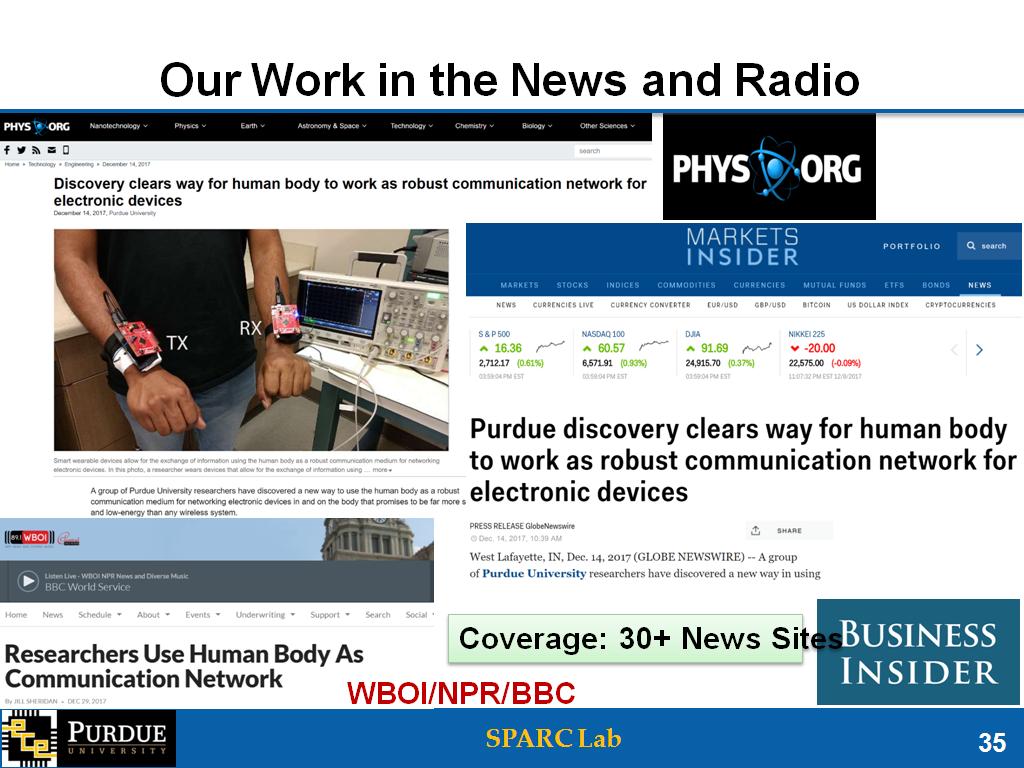 Our Work in the News and Radio