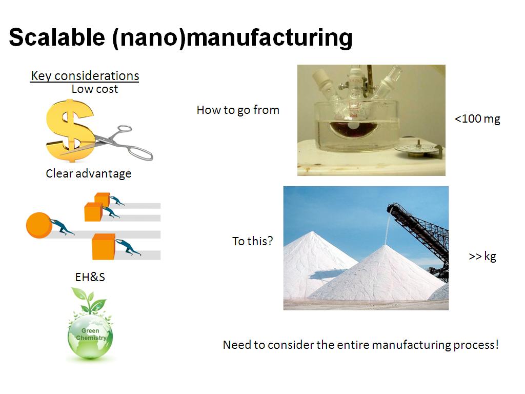 Scalable (nano)manufacturing