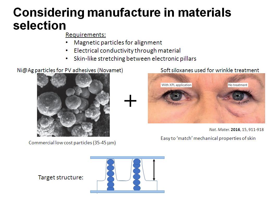 Considering manufacture in materials selection