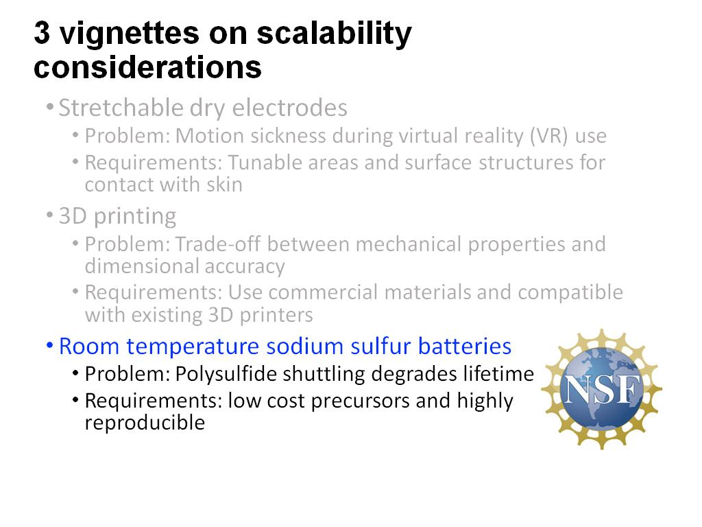 3 vignettes on scalability considerations