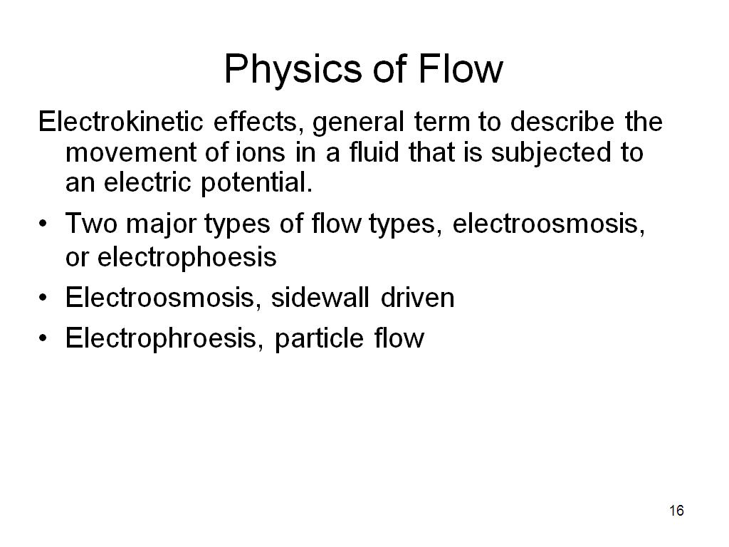 Physics of Flow
