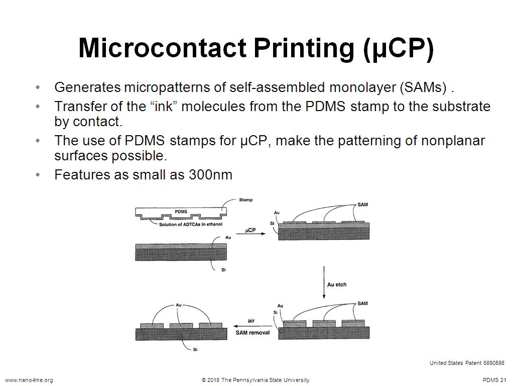 Microcontact Printing (μCP)