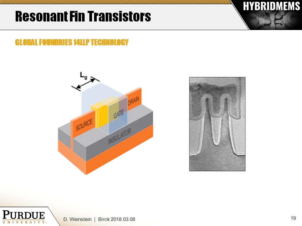 Resonant Fin Transistors