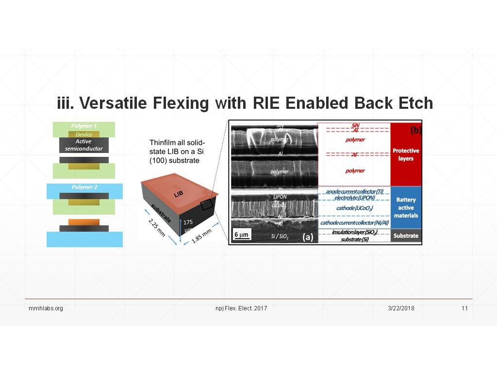 iii. Versatile Flexing with RIE Enabled Back Etch
