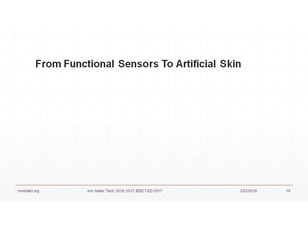 From Functional Sensors To Artificial Skin