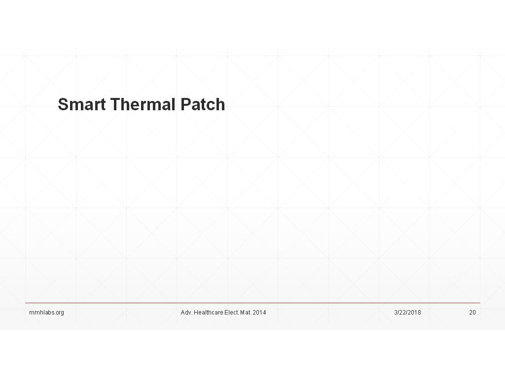 Smart Thermal Patch