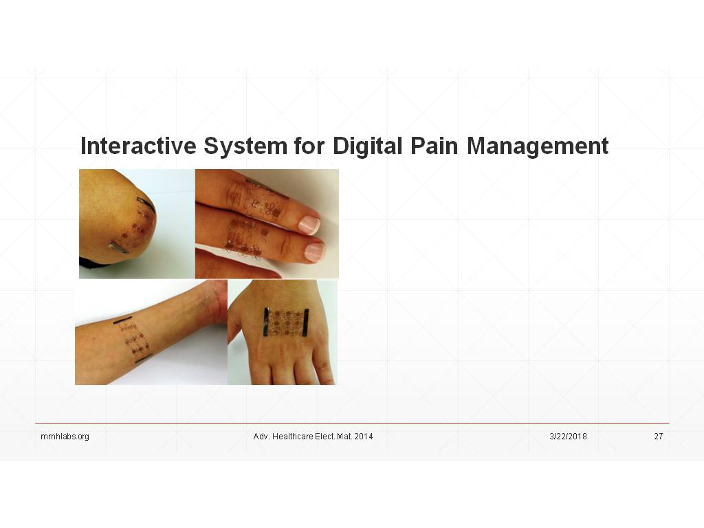 Interactive System for Digital Pain Management
