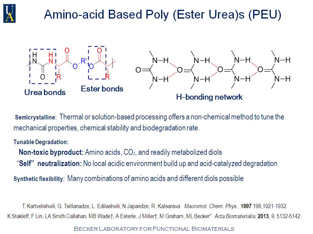 Amino-acid Based Poly (Ester Urea)s (PEU)