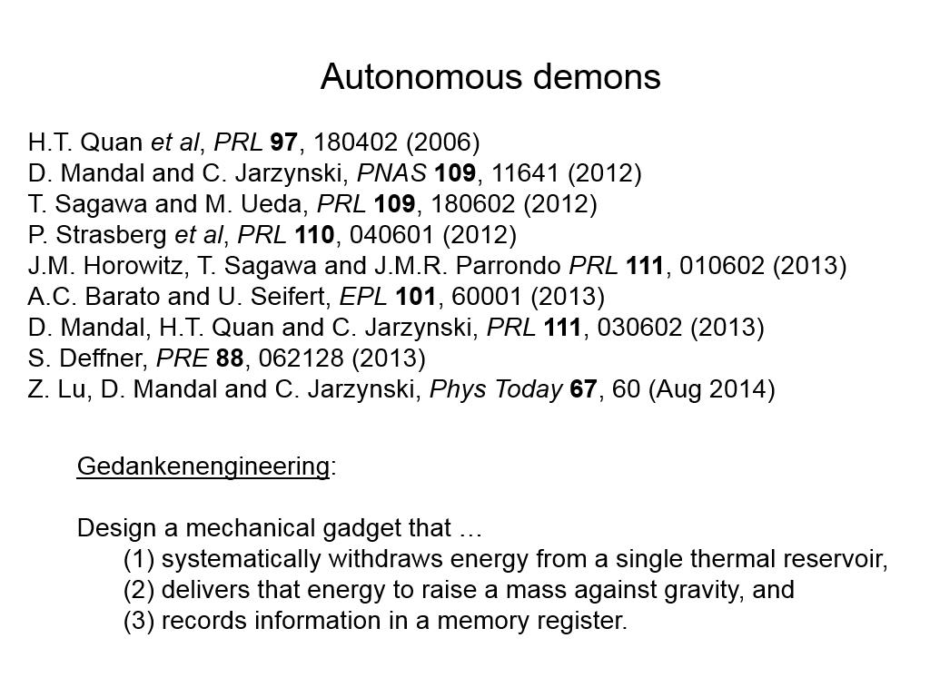 Autonomous demons