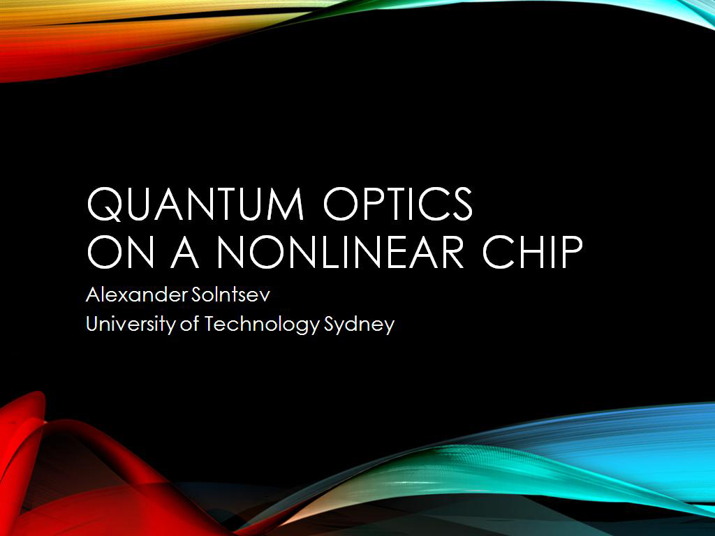 Quantum optics on a nonlinear chip