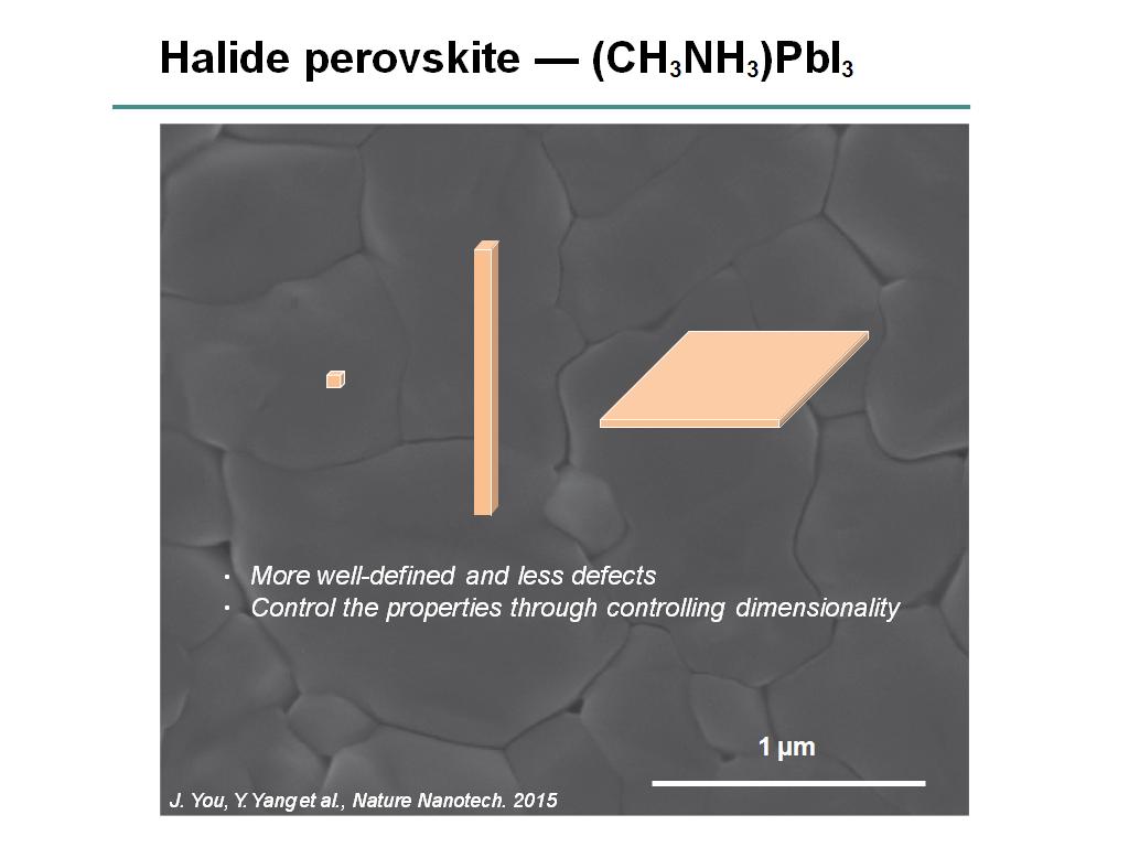 Halide perovskite — (CH3NH3)PbI3