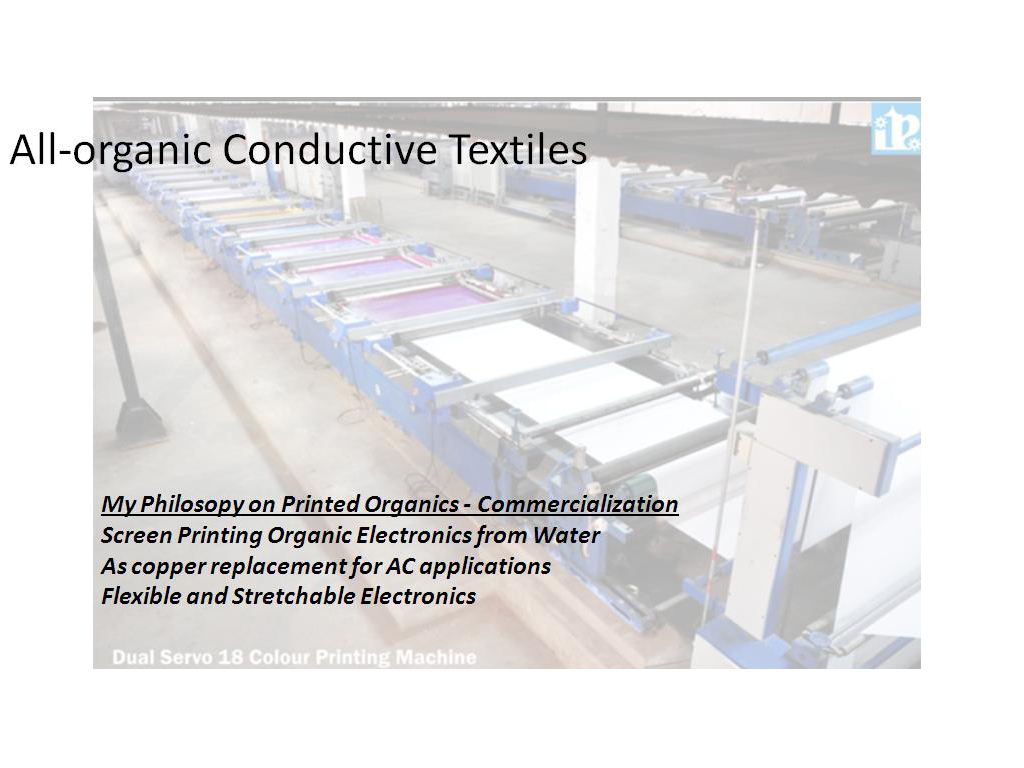 All-organic Conductive Textiles