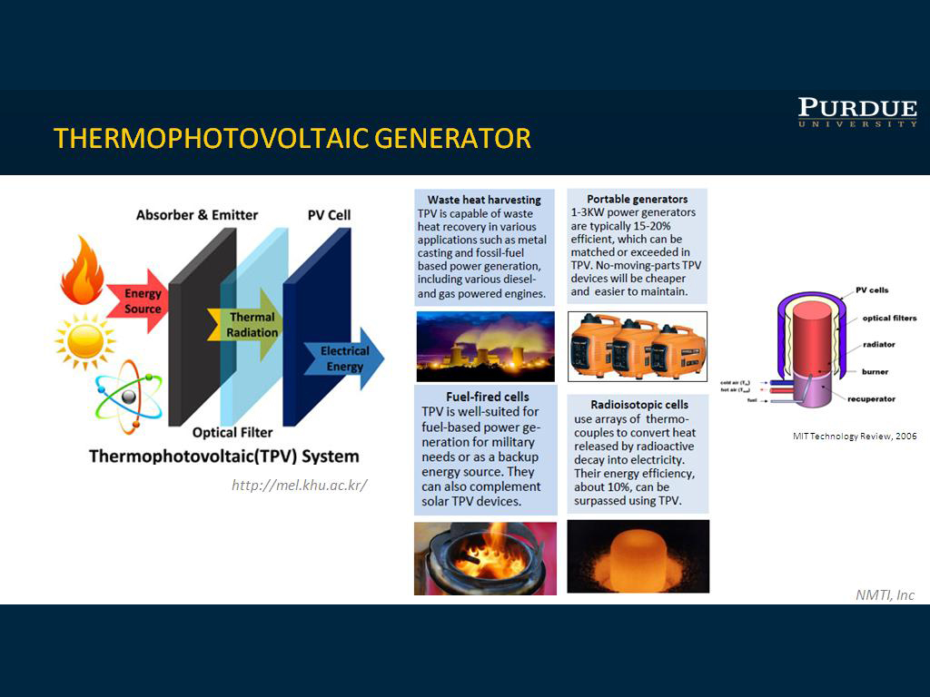 THERMOPHOTOVOLTAIC GENERATOR