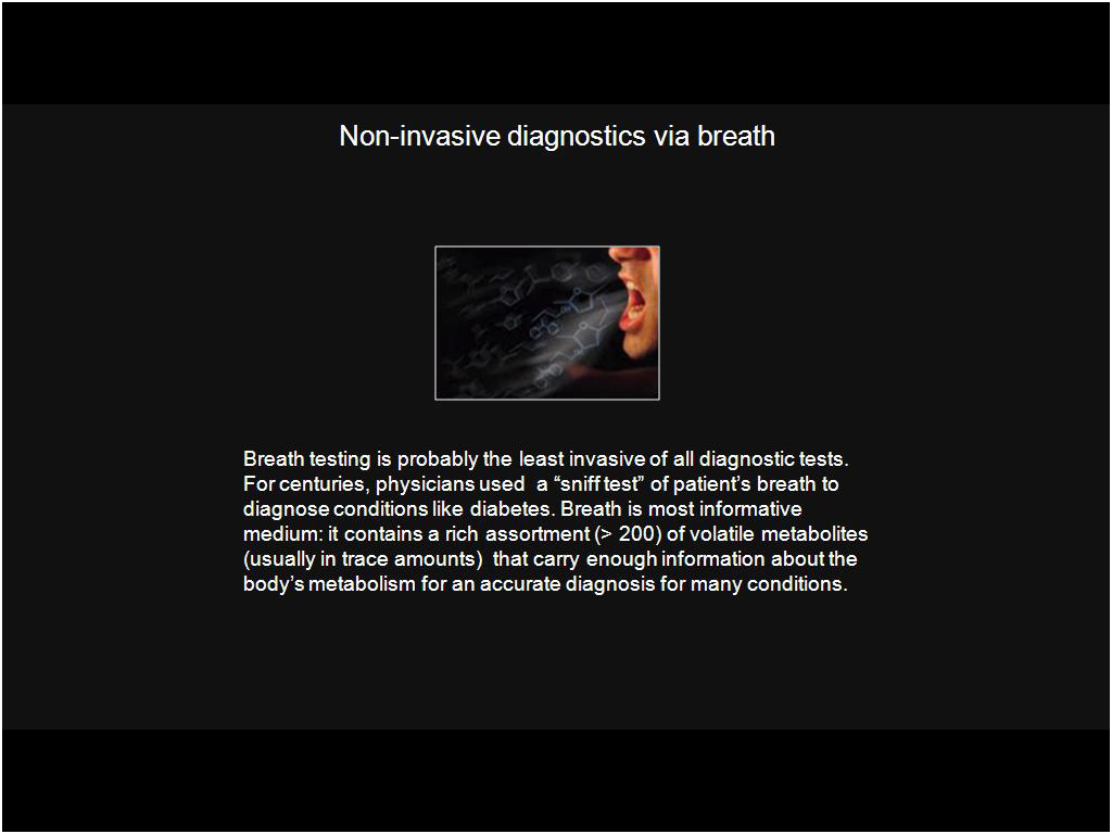 Non-invasive diagnostics via breath