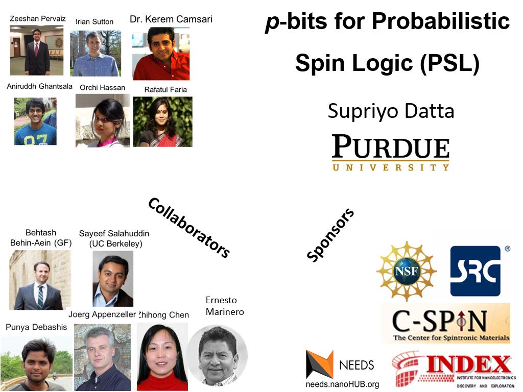 p-bits for Probabilistic Spin Logic (PSL)