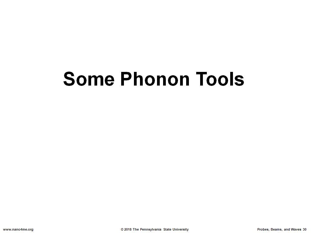 Some Phonon Tools