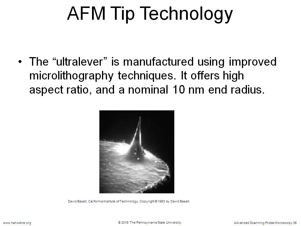 AFM Tip Technology