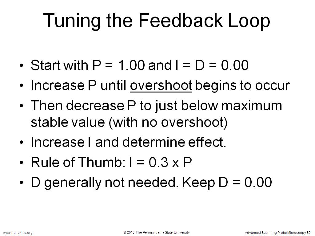 Tuning the Feedback Loop