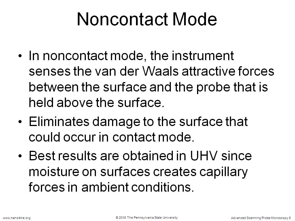 Noncontact Mode