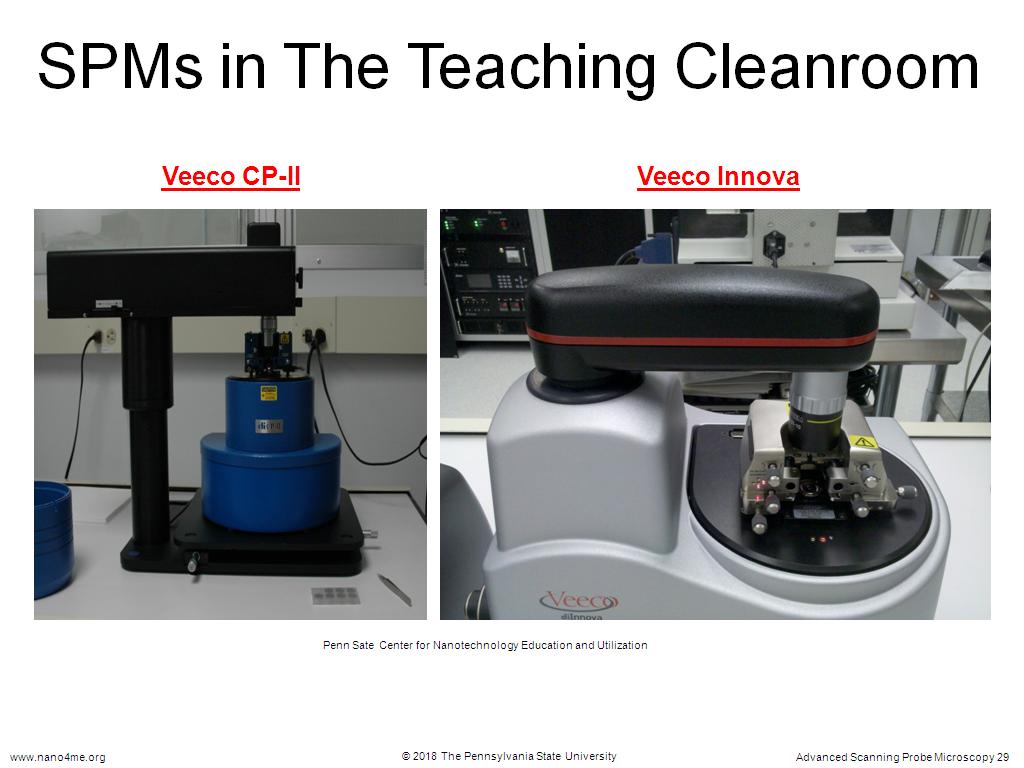 SPMs in The Teaching Cleanroom