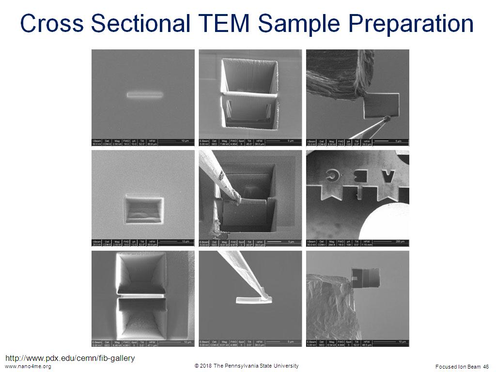 Cross Sectional TEM Sample Preparation