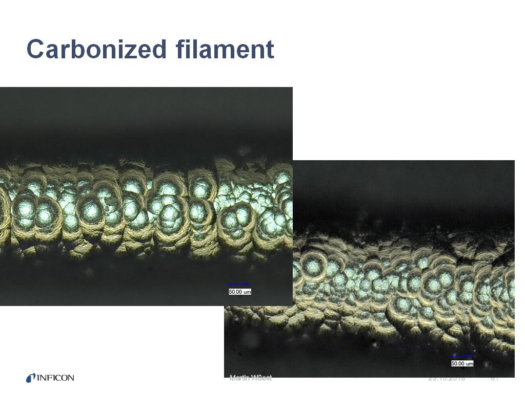 Carbonized filament