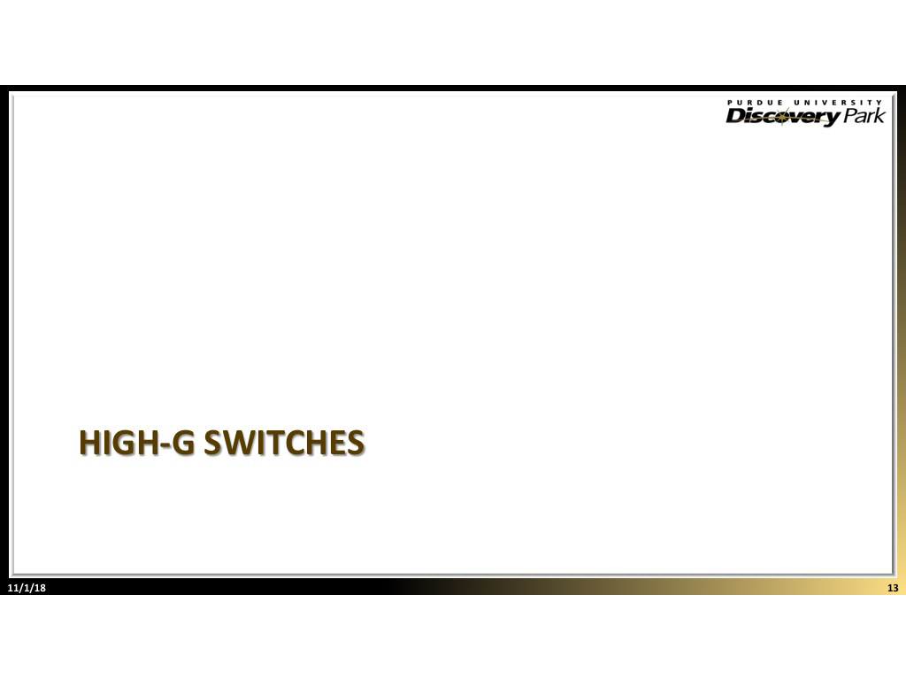 High-G switches