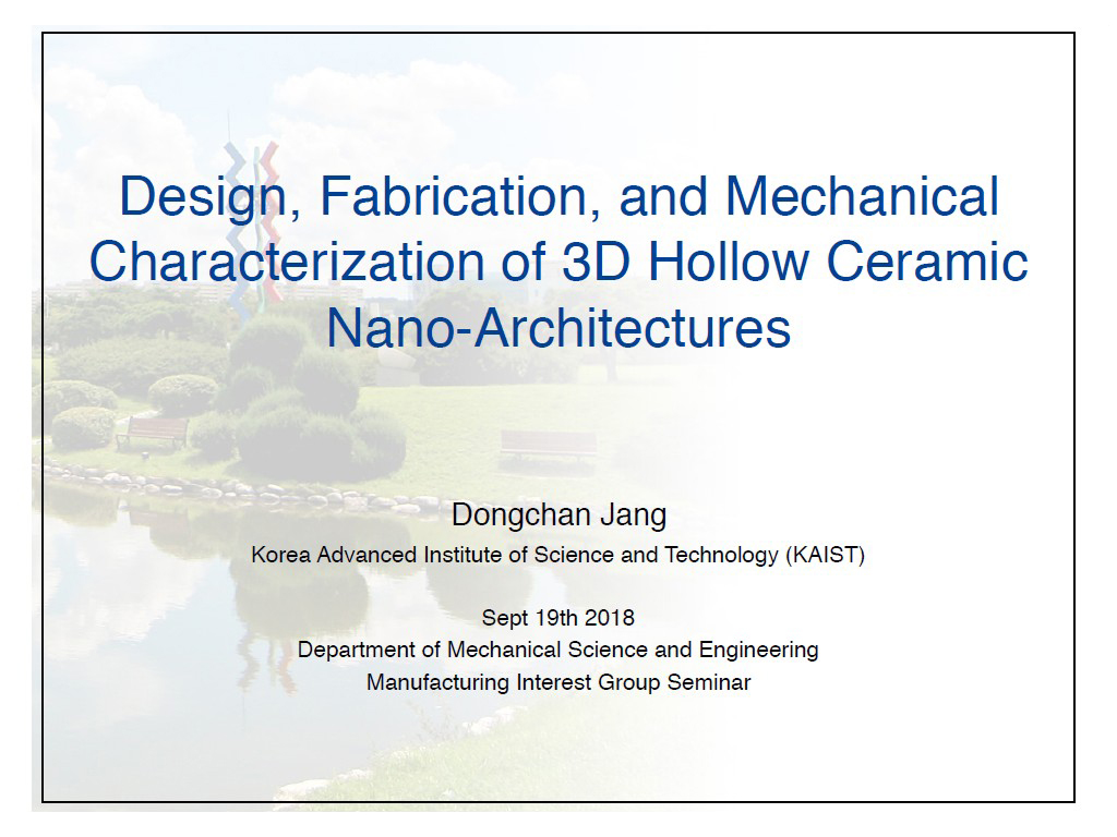 Design, Fabrication, and Mechanical Characterization of 3D Hollow Ceramic Nano-Architectures