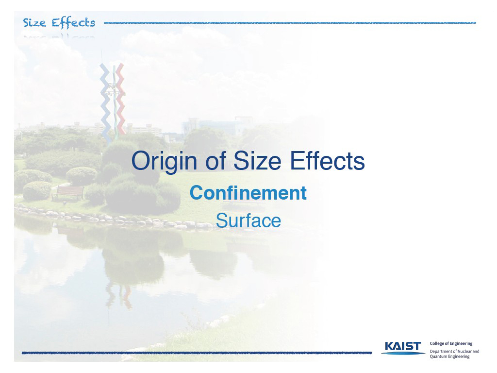 Origin of Size Effects