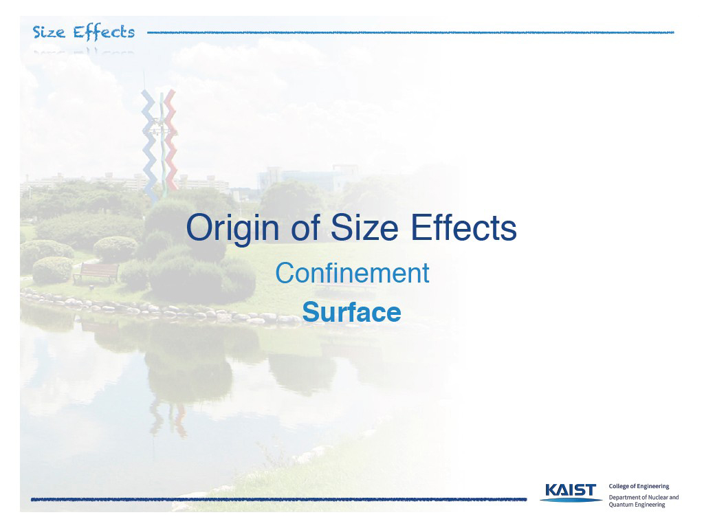 Origin of Size Effects