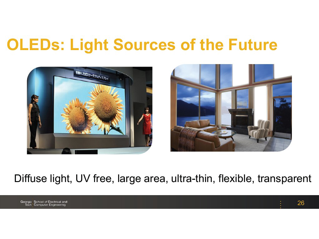 OLEDs: Light Sources of the Future