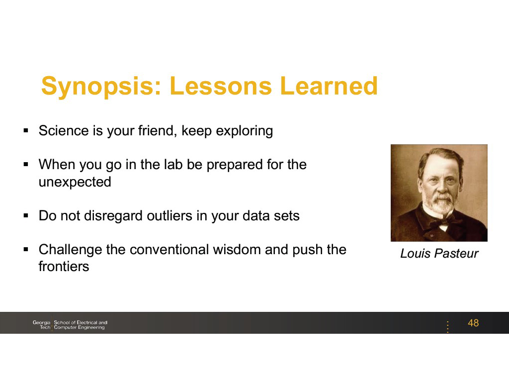 Synopsis: Lessons Learned
