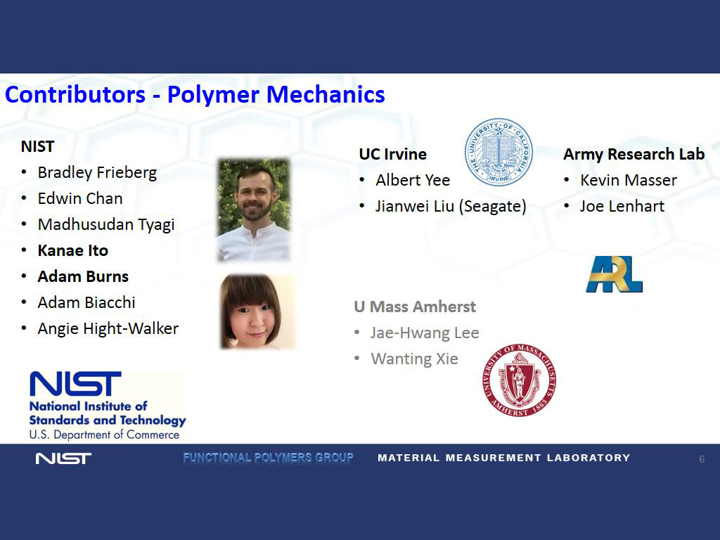 Contributors - Polymer Mechanics
