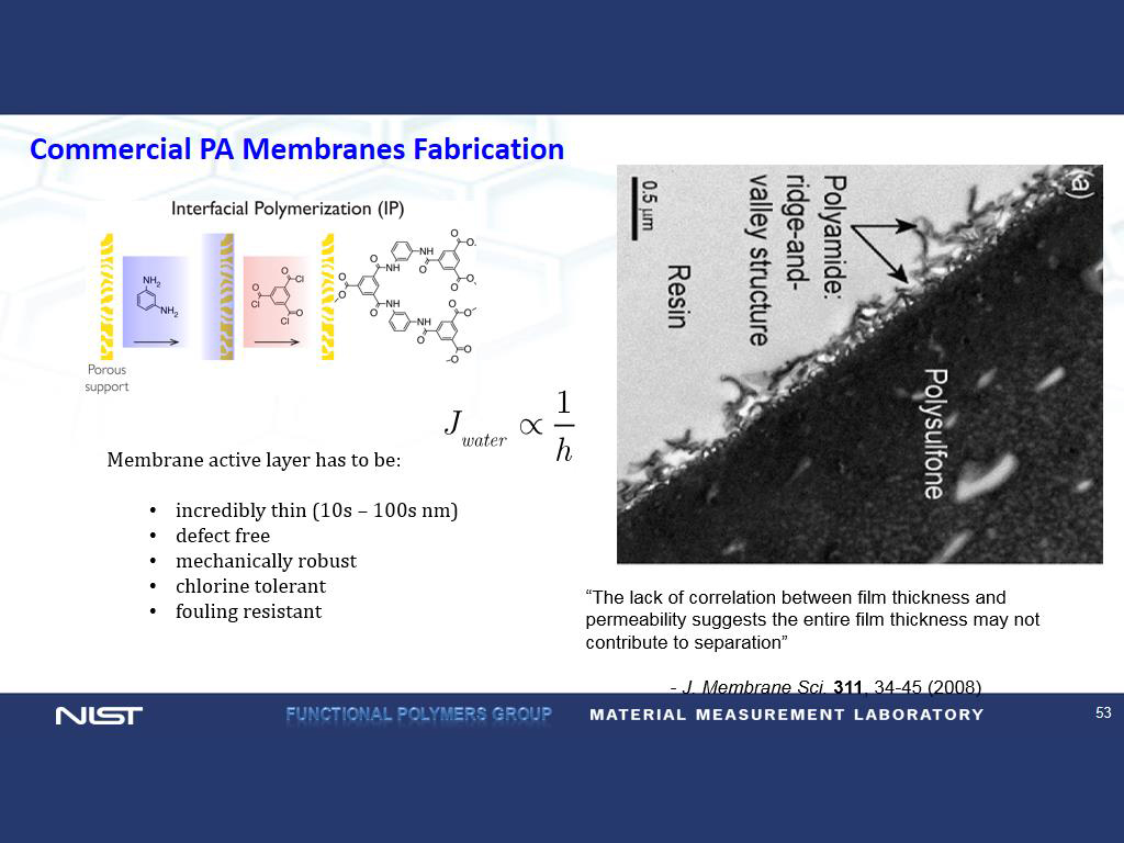 Commercial PA Membranes Fabrication