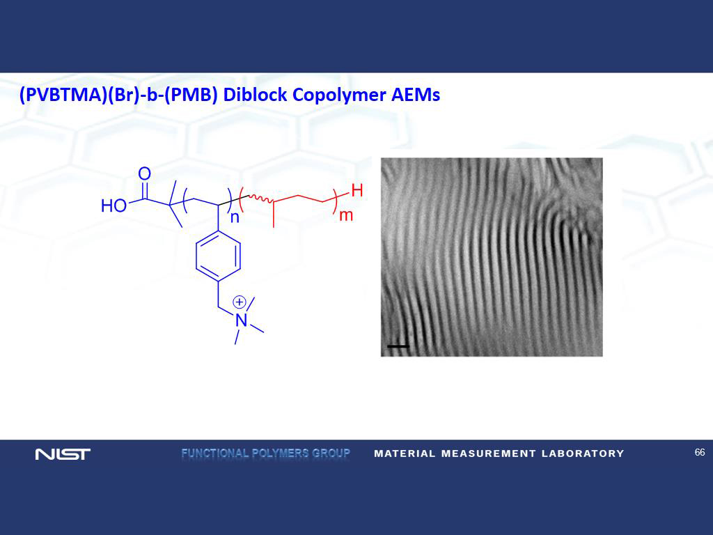 (PVBTMA)(Br)-b-(PMB) Diblock Copolymer AEMs