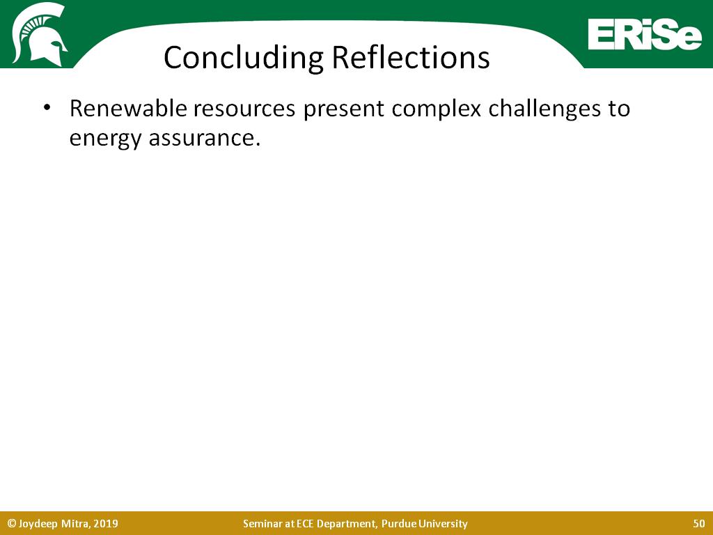 Concluding Reflections