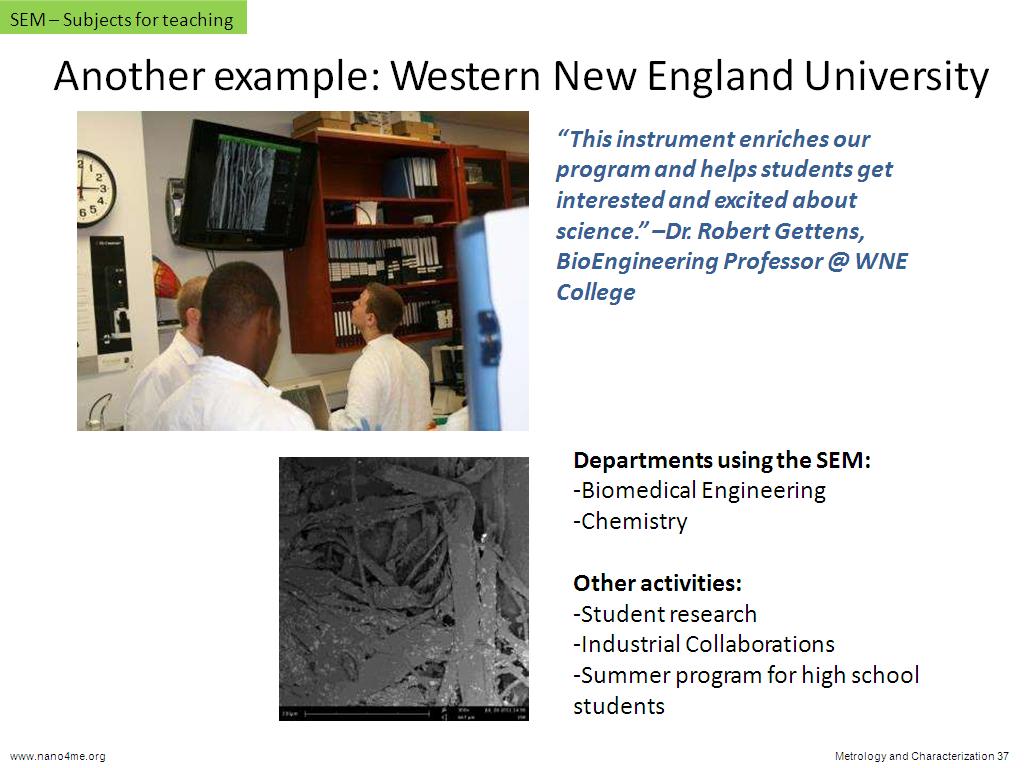 Another example: Western New England University