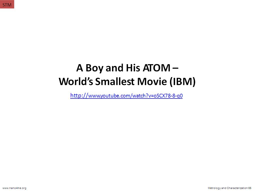 A Boy and His ATOM – World's Smallest Movie (IBM)
