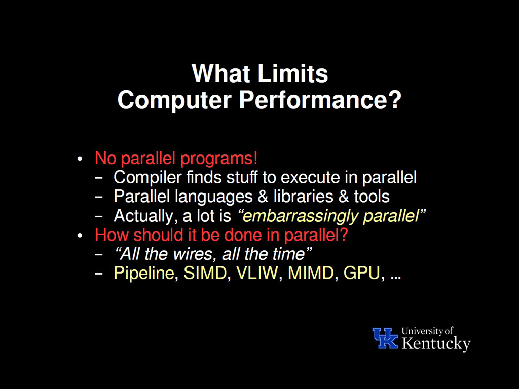 What Limits Computer Performance?