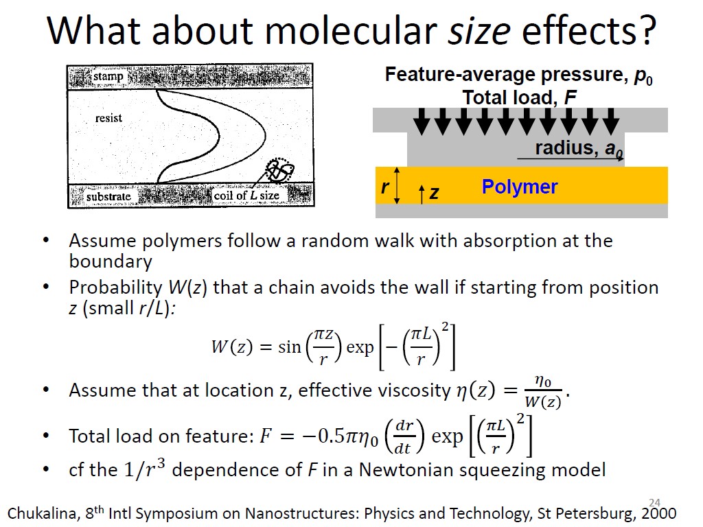 What about molecular size effects?
