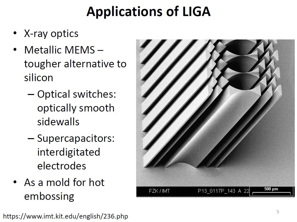Applications of LIGA