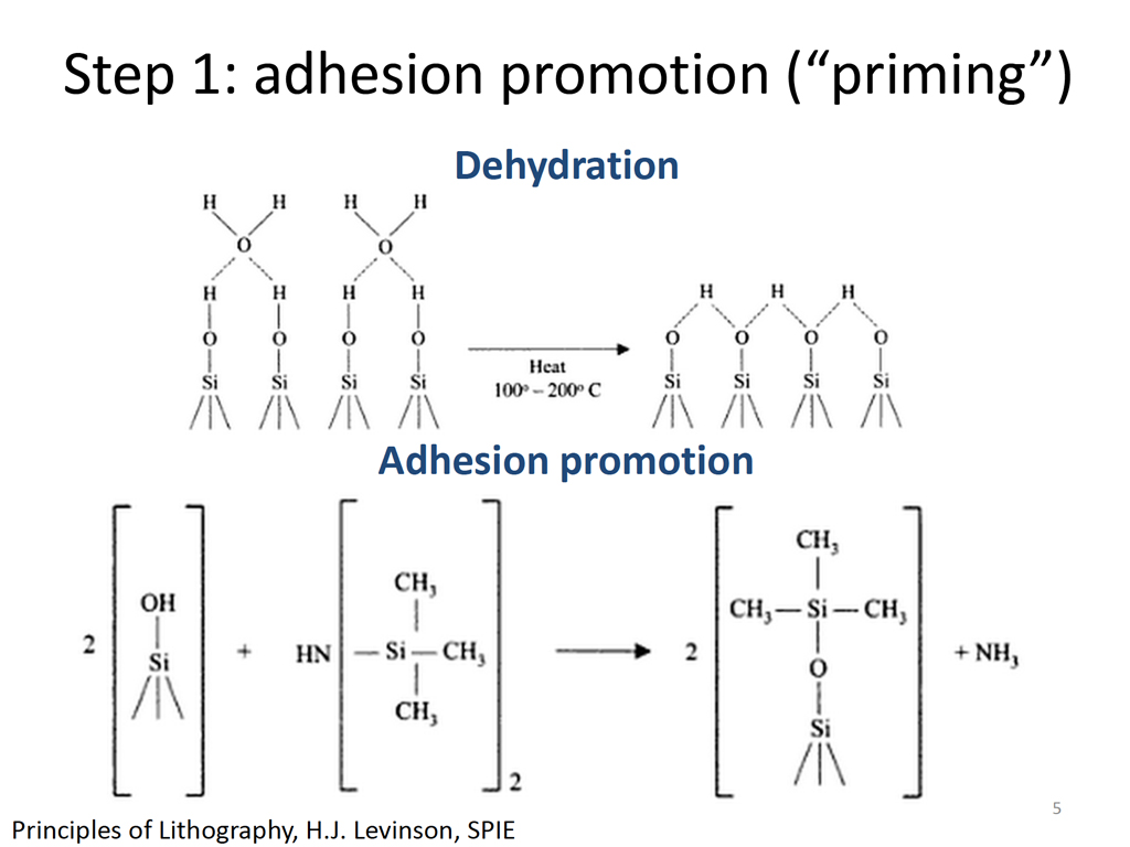 Step 1: adhesion promotion (