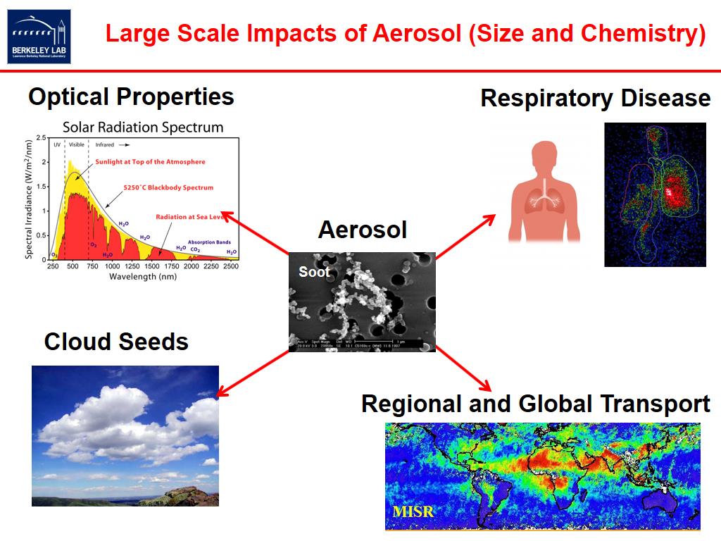 Large Scale Impacts of Aerosol (Size and Chemistry)