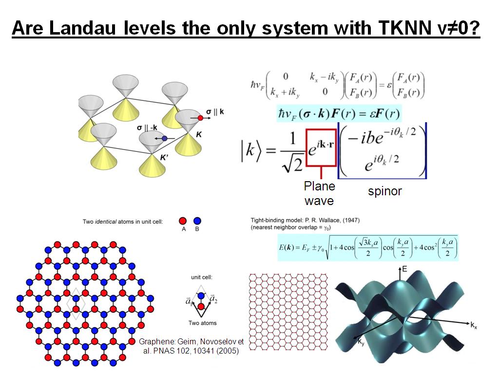Are Landau levels the only system with TKNN ν≠0?