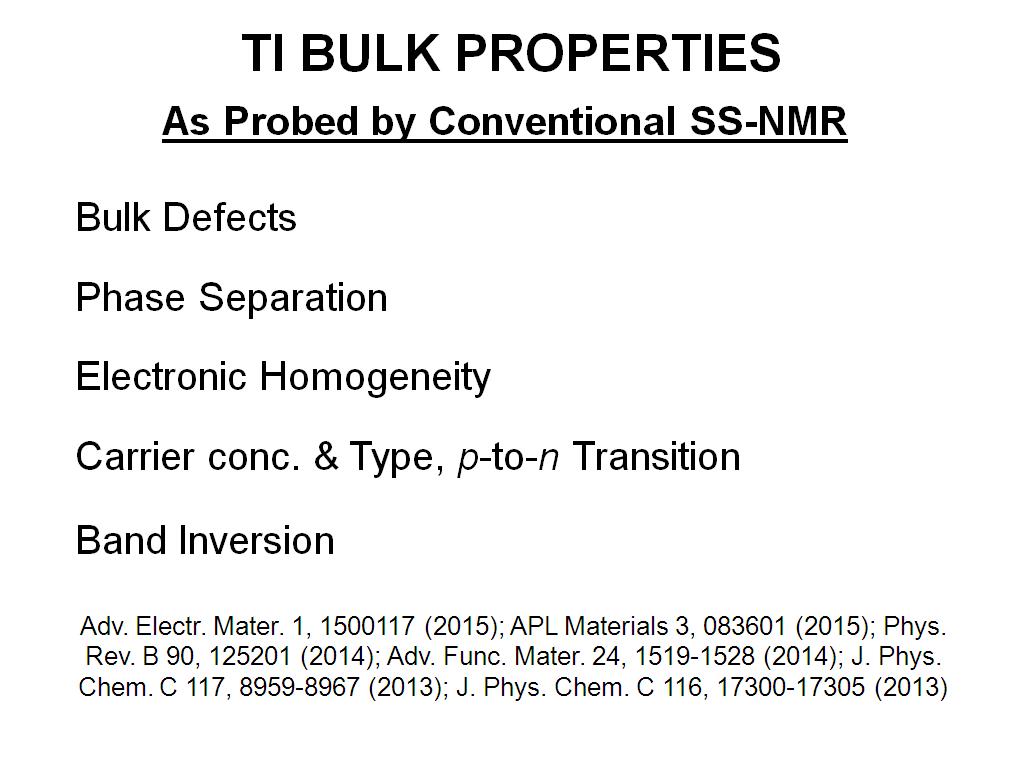 TI Bulk Properties