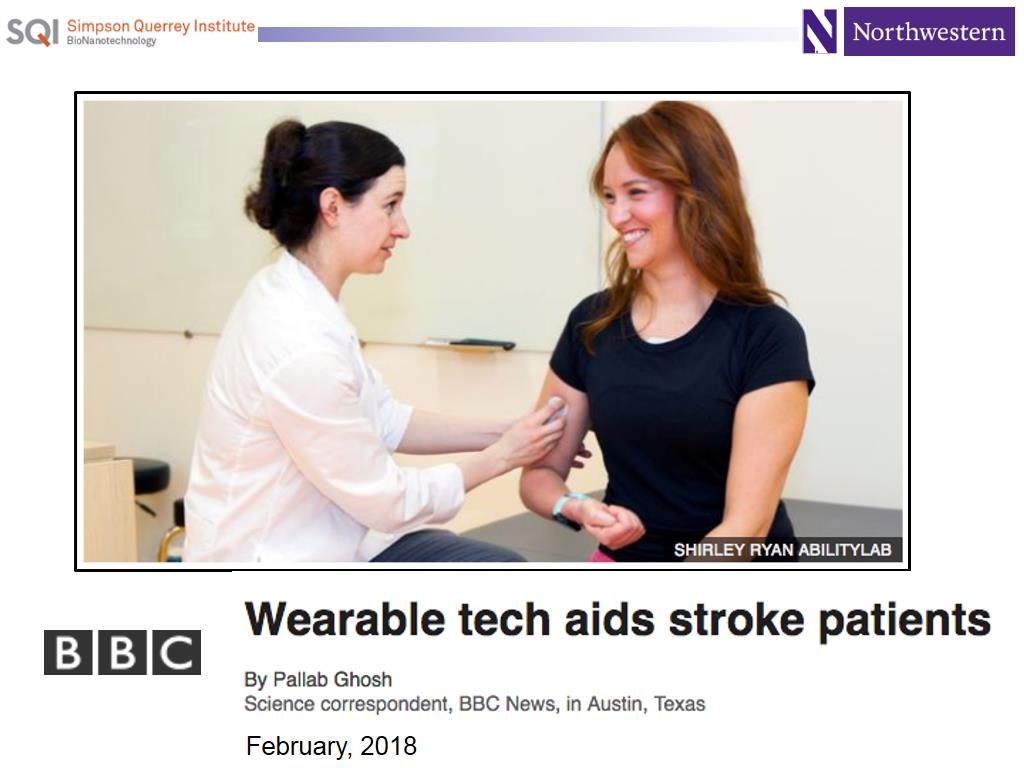 Wearable tech aids stroke patients
