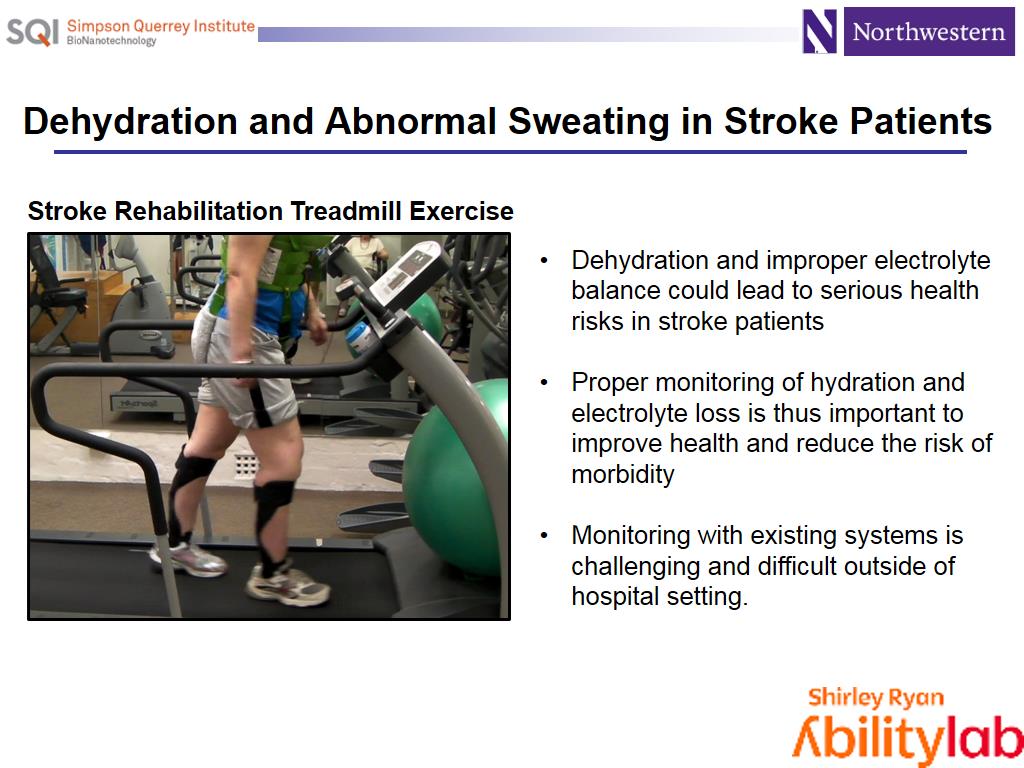 Dehydration and Abnormal Sweating in Stroke Patients