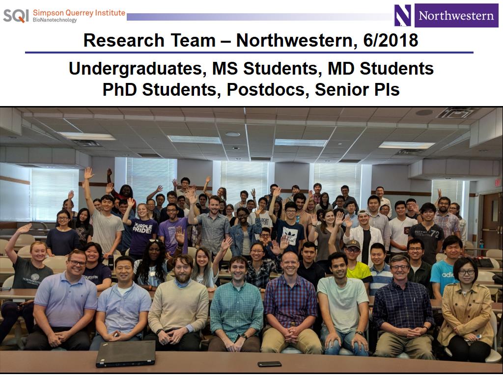 Research Team – Northwestern, 6/2018