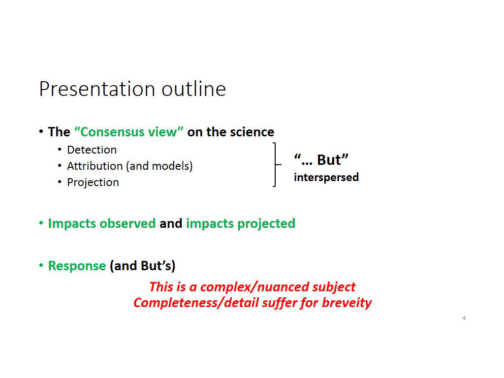 Presentation outline